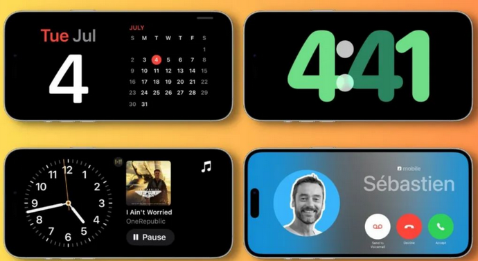 涿州苹果手机维修分享iOS17横屏充电待机显示有什么好处 
