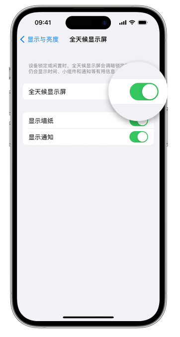 涿州苹果14维修店分享如何自定义 iPhone 14 Pro 常亮显示屏 